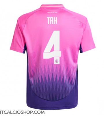 Germania Jonathan Tah #4 Seconda Maglia Europei 2024 Manica Corta